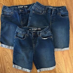 Lot of 3 Girls Cat and Jack Bermuda Shorts - Size Medium